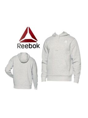 Reebok Gray Delta Pullover Hoodie Sweatshirt